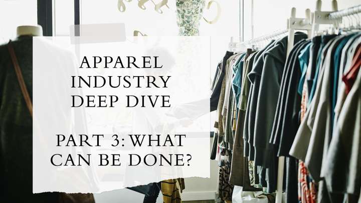 Apparel Industry Deep Dive Part 3: What Can Be Done?